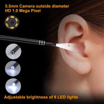 3 in 1 USB Ear Cleaning Endoscope with HD Visual Ear Spoon