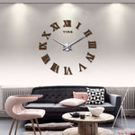 Large Roman Mirror Fashion  Quartz Clocks