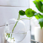 Home Garden Hanging Glass Flower Planter