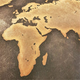 Huge Black World Map Paintings Print On Canvas