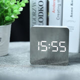 LED Mirror Digital Snooze Table Clock