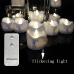 Pack of 6 Remote Led Tealights Candles