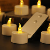 Pack of 6 Remote Led Tealights Candles