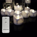 Pack of 6 Remote Led Tealights Candles