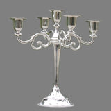 Silver/Gold/Bronze/Black 3-Arms Metal Pillar Candle Holders