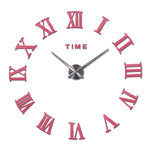 Large Roman Mirror Fashion  Quartz Clocks