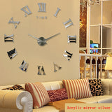 Large Roman Mirror Fashion  Quartz Clocks