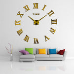 Large Roman Mirror Fashion  Quartz Clocks