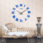 Large Roman Mirror Fashion  Quartz Clocks